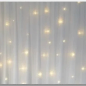 Rideau lumineux + structure pour rideaux
